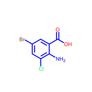 2-氨基-5-溴-3-氯苯甲酸,2-Amino-5-bromo-3-chloro-benzoic acid