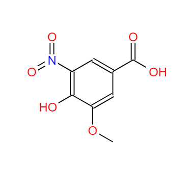 5-硝基香草酸,4-HYDROXY-3-METHOXY-5-NITROBENZOIC ACID