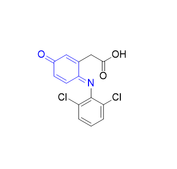 双氯芬酸钠杂质16,(E)-2-(6-((2,6-dichlorophenyl)imino)-3-oxocyclohexa-1,4-dien-1-yl)acetic acid