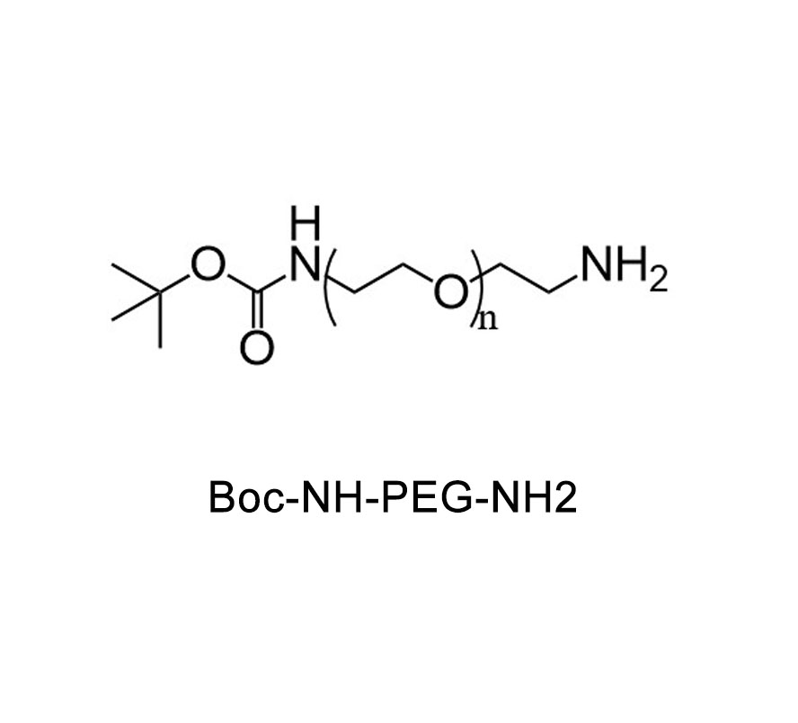 叔丁氧羰基-氨基-聚乙二醇-氨基,Boc-NH-PEG-NH2