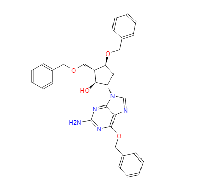 恩替卡韦中间体4,(1S,2S,3S,5S)-5-(2-Amino-6-(benzyloxy)-9H-purin-9-yl)-3-(benzyloxy)-2-(benzyloxymethyl)cyclopentanol