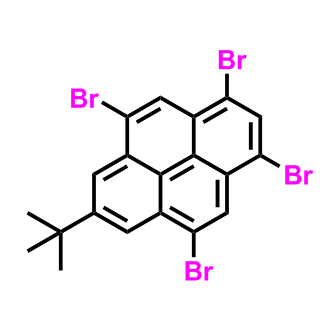 1，3，5，9-四溴-7-叔丁基芘,Pyrene, 1,3,5,9-tetrabromo-7-(1,1-dimethylethyl)-