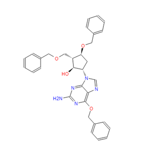 恩替卡韦中间体4,(1S,2S,3S,5S)-5-(2-Amino-6-(benzyloxy)-9H-purin-9-yl)-3-(benzyloxy)-2-(benzyloxymethyl)cyclopentanol