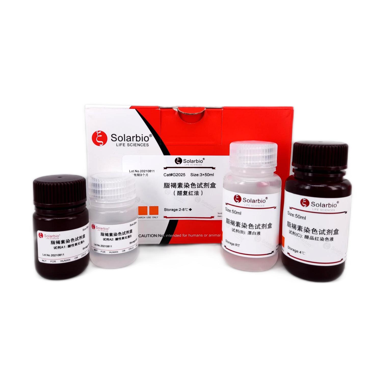 脂褐素染色试剂盒(醛复红法),Lipofuscin Stain Kit(Aldehyde Fuchsin Method)