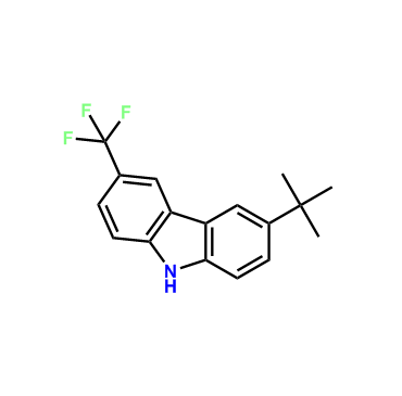 3-(tert-butyl)-6-(trifluoromethyl)-9H-carbazole,3-(tert-butyl)-6-(trifluoromethyl)-9H-carbazole