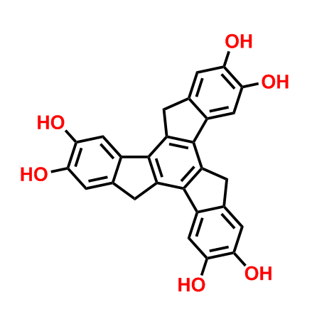 10,15-二氢-5H-二茚并[1,2-a:1'，2'-c]芴-2,3,7,8,12,13-六醇,10,15-dihydro-5H-diindeno[1,2-a:1',2'-c]fluorene-2,3,7,8,12,13-hexaol