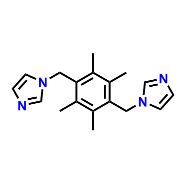 1,4-双(咪唑-1-基甲基)-2,3,5,6-四甲基苯,1,1-((2,3,5,6-tetramethyl-1,4-phenylene)bis(methylene))bis(1H-imidazole)