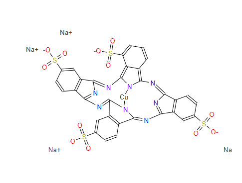 铜酞菁-3,4`,4``,4```-四磺酸四钠盐,Copper phthalocyanine-3,4',4",4"'-tetrasulfonic acid tetrasodium salt