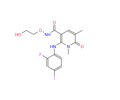 2-(2-氟-4-碘苯氨基)-N-(2-羟基乙氧基)-1,5-二甲基-6-氧代-1,6-二氢吡啶-3-甲酰胺,ARRY-424704, ARRY-704
