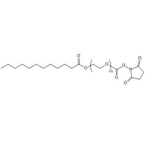 LRA-PEG-NHS，月桂酸-聚乙二醇-琥珀酰亚胺酯