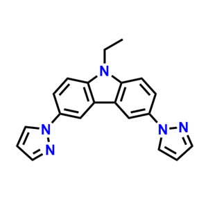 9-乙基-3,6-二(1H-吡唑-1-基)-9H-咔唑