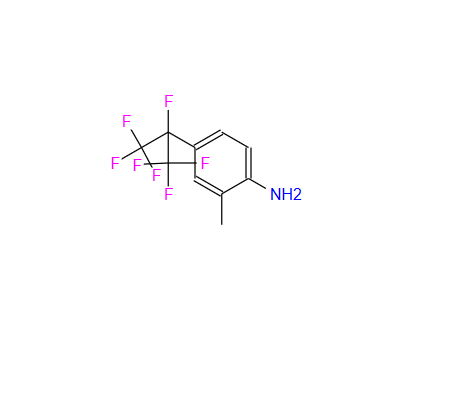 2-甲基-4-七氟异丙基苯胺,4-(1,1,1,2,3,3,3-heptafluoropropan-2-yl)-2-methylaniline