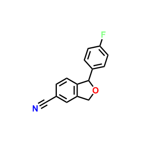 1-(4-氟苯基)-1,3-二氢异苯并呋喃-5-腈,1-(4-Fluorophenyl)-1,3-dihydroisobenzofuran-5-carbonitrile