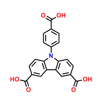 9-(4-羧基苯基)-9H-咔唑-3,6-二羧酸,9-(4-carboxyphenyl)-9H-Carbazole-3,6-dicarboxylic acid