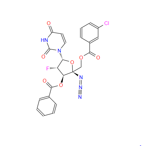 雙BZ尿苷,4’-Azido-3’-O-benzoyl-5’-O-(m-chlorobenzoyl)-2’-deoxy-2’-fluoro-beta-D-arabinouridine