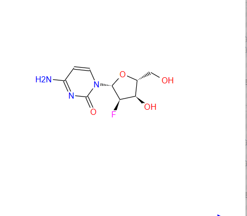 2'-脱氧-2-氟胞苷,4-Amino-1-[(2R,3R,4R,5R)-3-fluoro-4-hydroxy-5-(hydroxymethyl)oxolan-2-yl]pyrimidin-2-one
