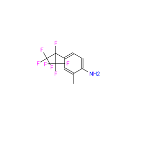2-甲基-4-七氟异丙基苯胺,4-(1,1,1,2,3,3,3-heptafluoropropan-2-yl)-2-methylaniline