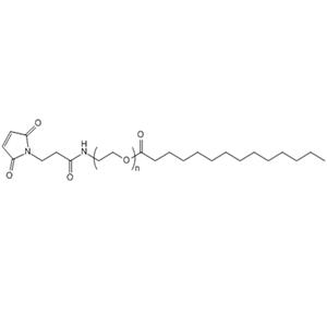 MTA-PEG-MAL，肉豆蔻酸-聚乙二醇-马来酰亚胺