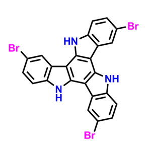 3,8,13-三溴-10,15-二氢-5H-二吲哚并[3,2-a:3’,2’-c]咔唑