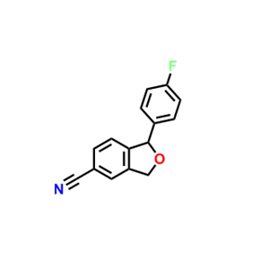 1-(4-氟苯基)-1,3-二氢异苯并呋喃-5-腈,1-(4-Fluorophenyl)-1,3-dihydroisobenzofuran-5-carbonitrile