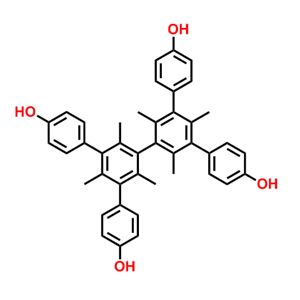 5,5"-bis(4-hydroxyphenyl)-2,2",4,4",6,6"-hexamethyl-[1,1:3,1":3",1"-quaterphenyl]-4,4"-diol,5,5"-bis(4-hydroxyphenyl)-2,2",4,4",6,6"-hexamethyl-[1,1:3,1":3",1"-quaterphenyl]-4,4"-diol