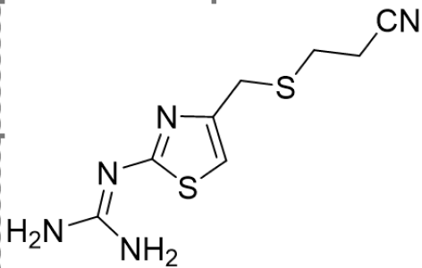 法莫替丁雜質L,2-(4-(((2-cyanoethyl)thio)methyl)thiazol-2-yl)guanidine