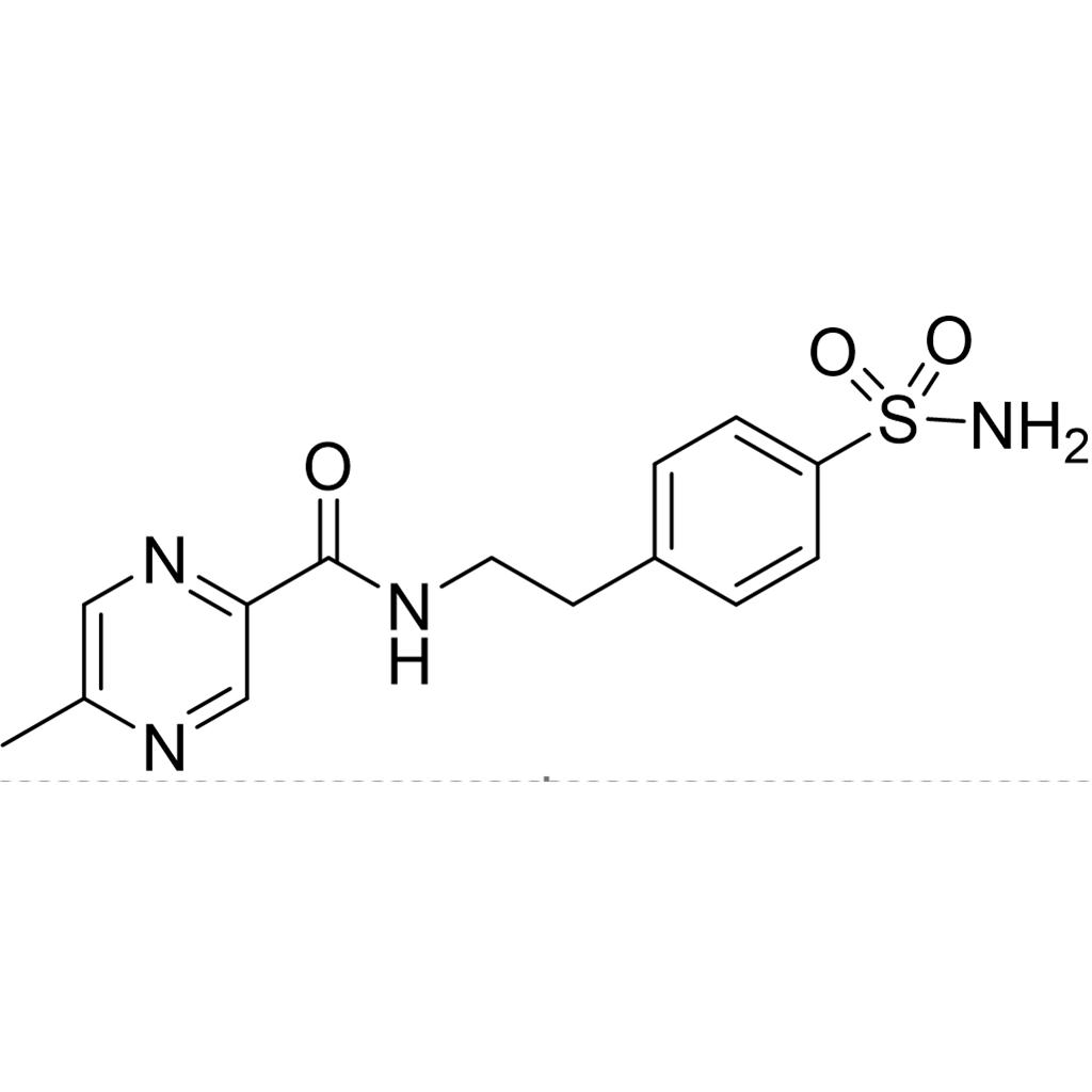 格列吡嗪EP杂质A,5-methyl-N-(4-sulfamoylphenethyl)pyrazine-2-carboxamide