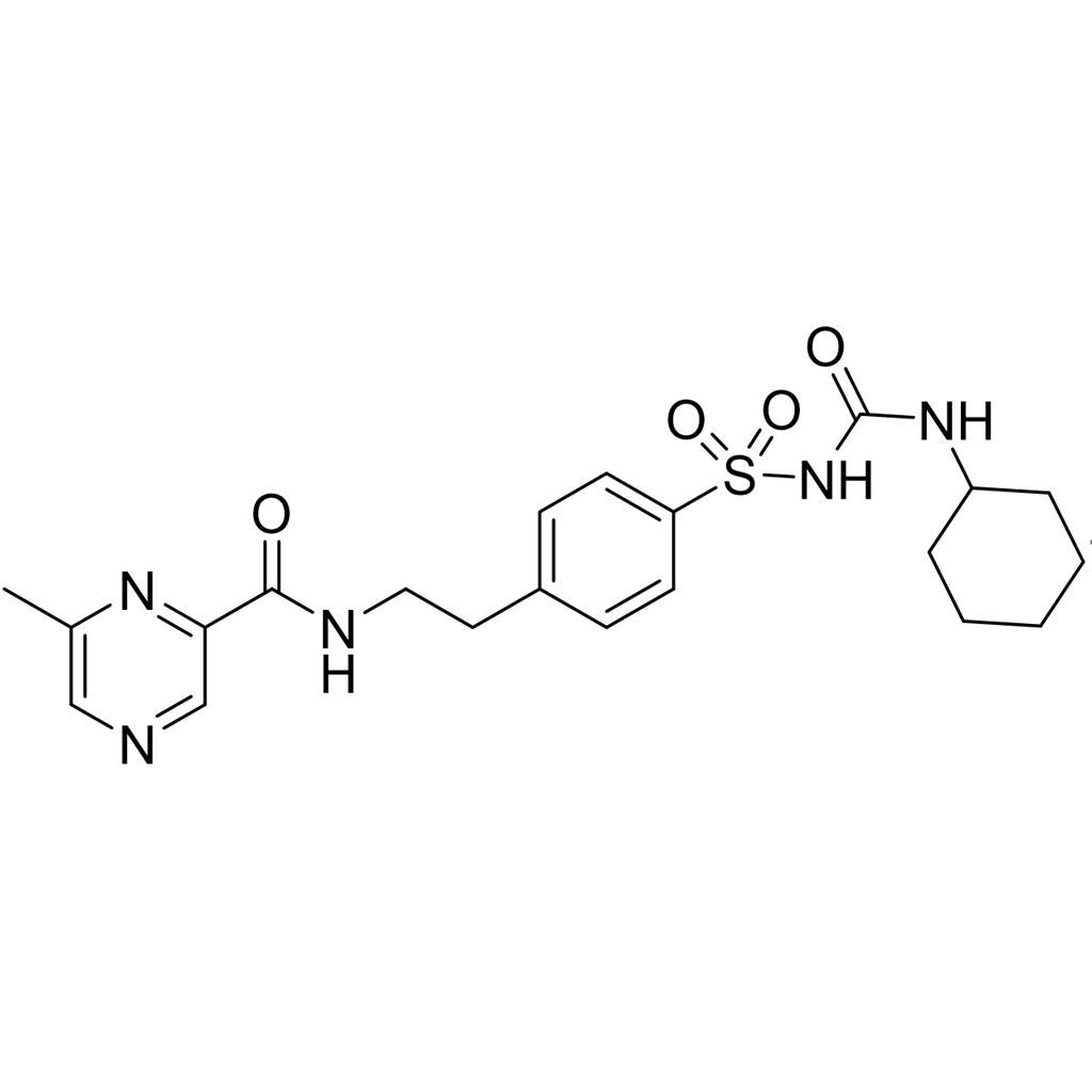 格列吡嗪EP杂质E,N-(4-(N-(cyclohexylcarbamoyl)sulfamoyl)phenethyl)-6-methylpyrazine-2-carboxamide
