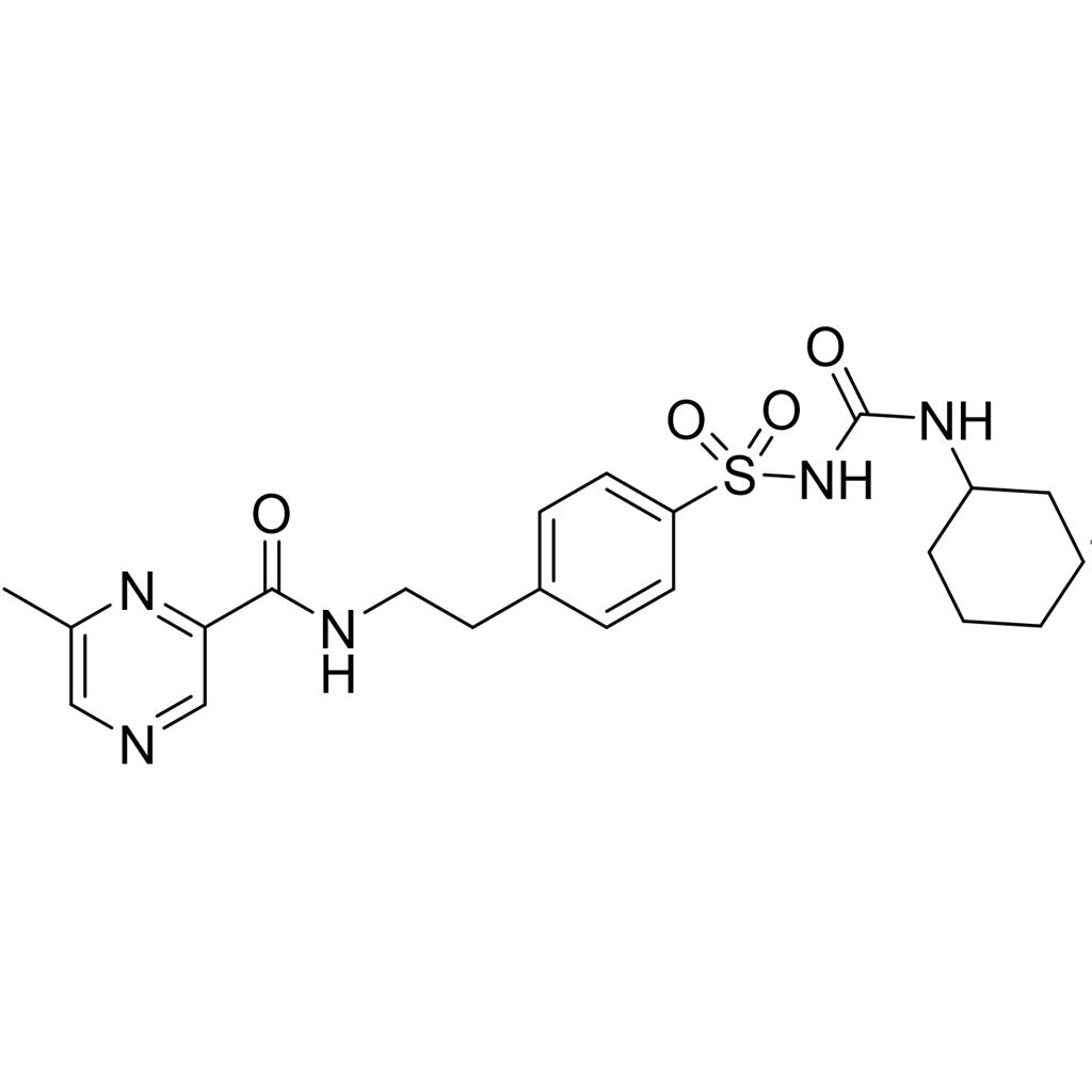 格列吡嗪EP雜質(zhì)E,N-(4-(N-(cyclohexylcarbamoyl)sulfamoyl)phenethyl)-6-methylpyrazine-2-carboxamide