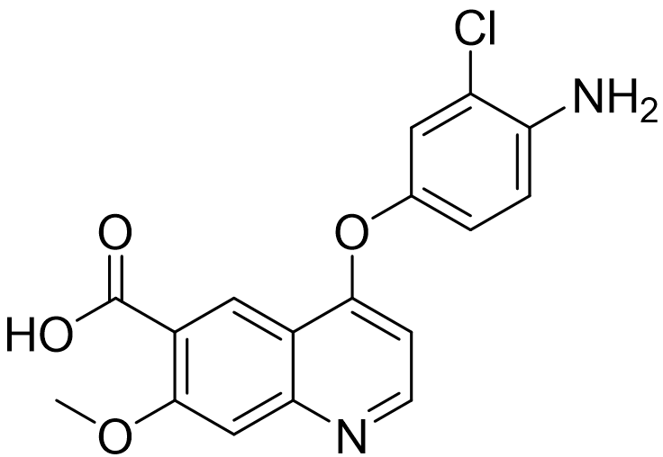 仑伐替尼杂质107,4-(4-amino-3-chlorophenoxy)-7-methoxyquinoline-6-carboxylic acid