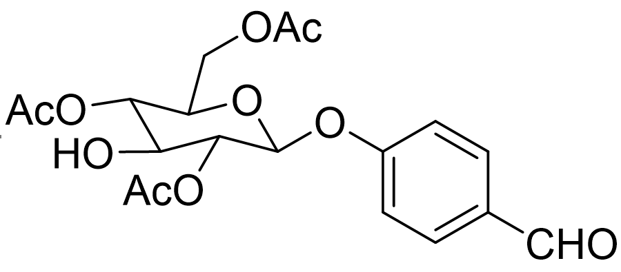 天麻素杂质6,(2R,3S,4S,5R,6S)-2-(acetoxymethyl)-6-(4-formylphenoxy)-4-hydroxytetrahydro-2H-pyran-3,5-diyl diacetate