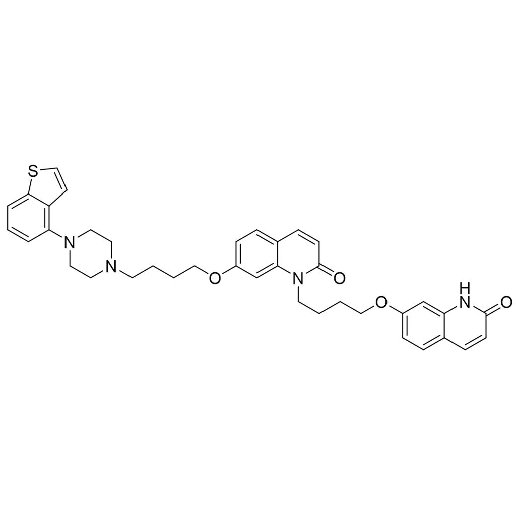 依匹哌唑杂质J,7-(4-(4-(benzo[b]thiophen-4-yl)piperazin-1-yl)butoxy)-1-(4-((2-oxo-1,2-dihydroquinolin-7-yl)oxy)butyl)quinolin-2(1H)-one