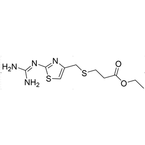 法莫替丁杂质N,ethyl 3-(((2-((diaminomethylene)amino)thiazol-4-yl)methyl)thio)propanoate