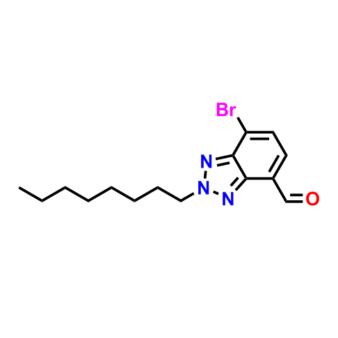 7-溴-2-辛基-2H-苯并[d][1,2,3]三唑-4-甲醛,7-Bromo-2-octyl-2H-benzo[d][1,2,3]triazole-4-carbaldehyde