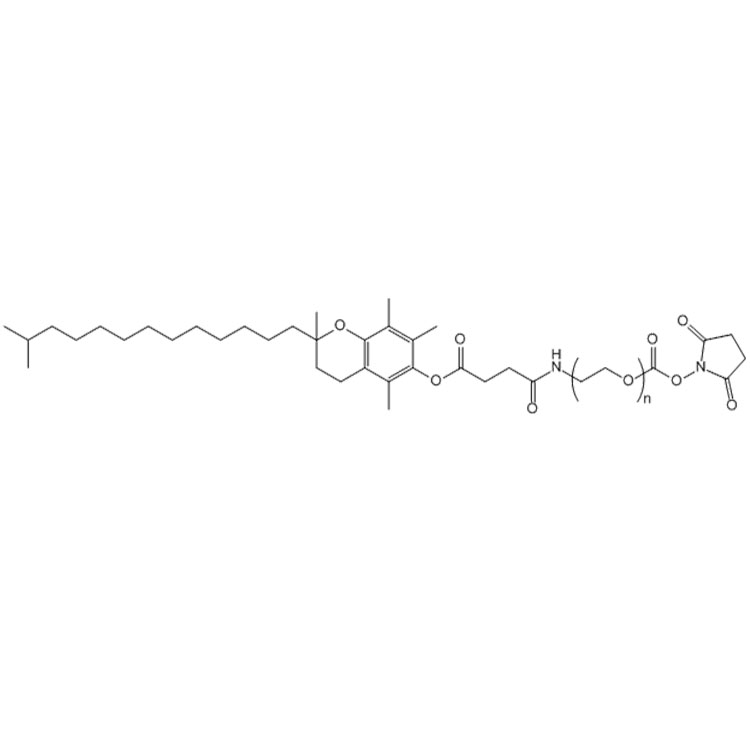 维生素E-聚乙二醇-琥珀酰亚胺酯,Vitamin E-PEG-NHS;Tocopherol-PEG-NHS