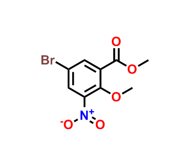 5-溴-2-甲氧基-3-硝基苯甲酸甲酯,Methyl 5-bromo-2-methoxy-3-nitrobenzoate