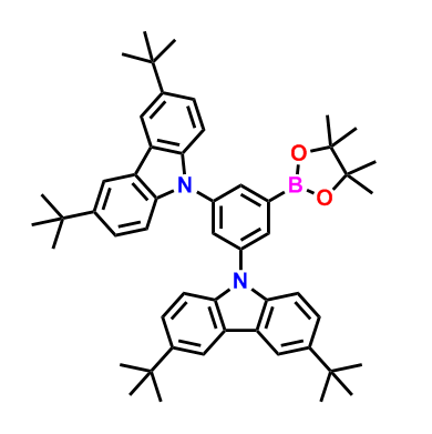 9H-Carbazole, 9,9'-[5-(4,4,5,5-tetramethyl-1,3,2-dioxaborolan-2-yl)-1,3-phenylene]bis[3,6-bis(1,1-dimethylethyl)-,9H-Carbazole, 9,9'-[5-(4,4,5,5-tetramethyl-1,3,2-dioxaborolan-2-yl)-1,3-phenylene]bis[3,6-bis(1,1-dimethylethyl)-