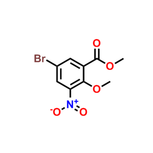 5-溴-2-甲氧基-3-硝基苯甲酸甲酯,Methyl 5-bromo-2-methoxy-3-nitrobenzoate