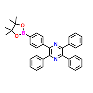 2,3,5-三苯基-6-(4-(4,4,5,5-四甲基-1,3,2-二氧苯甲醛-2-基)苯基)吡嗪,2,3,5-Triphenyl-6-(4-(4,4,5,5-tetramethyl-1,3,2-dioxaborolan-2-yl)phenyl)pyrazine