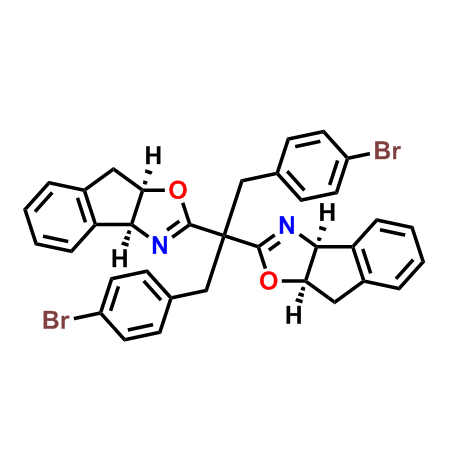 (3aS,3a'S,8aR,8a'R)-2,2'-(1,3-双(4-溴苯基)丙烷-2,2-二基)双(3a,8a-二氢-8H-茚并[1,2-d]恶唑),(3aS,3a'S,8aR,8a'R)-2,2'-(1,3-Bis(4-bromophenyl)propane-2,2-diyl)bis(3a,8a-dihydro-8H-indeno[1,2-d]oxazole)