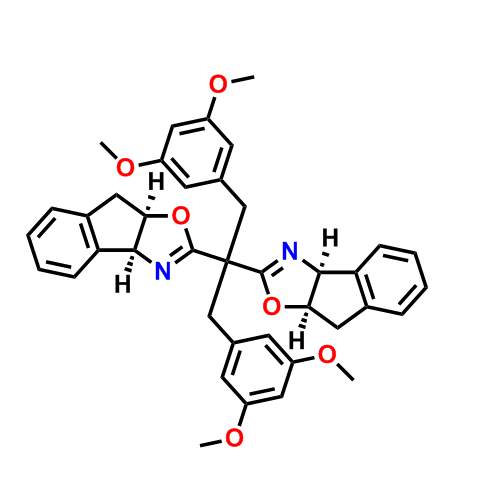 (3aS,3a'S,8aR,8a'R)-2,2'-(1,3-双(3,5-二甲氧基苯基)丙烷-2,2-二基)双(3a,8a-二氢-8H-茚并[1,2-d]恶唑),(3aS,3a'S,8aR,8a'R)-2,2'-(1,3-Bis(3,5-dimethoxyphenyl)propane-2,2-diyl)bis(3a,8a-dihydro-8H-indeno[1,2-d]oxazole)