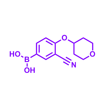 (3-氰基-4-((四氫-2H-吡喃-4-基)氧基)苯基)硼酸,(3-Cyano-4-((tetrahydro-2H-pyran-4-yl)oxy)phenyl)boronic acid