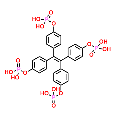 4-(1,2,2-三(4-(膦酰基氧基)苯基)乙烯基)苯基磷酸二氢酯,4-(1,2,2-Tris(4-(phosphonooxy)phenyl)vinyl)phenyl dihydrogen phosphate