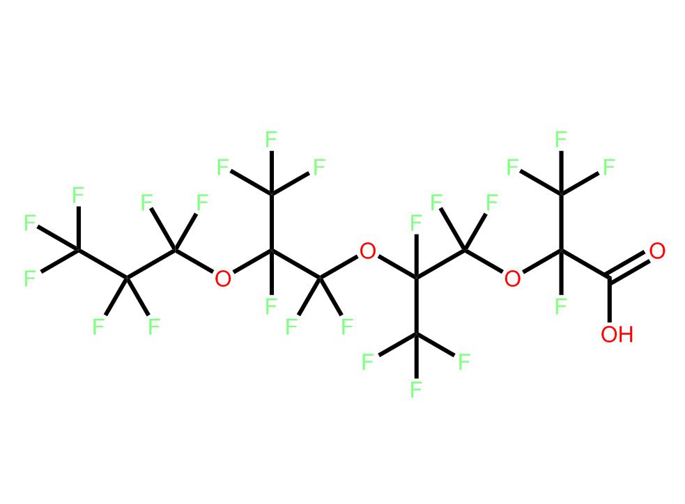 2,3,3,3-四氟-2-(1,1,2,3,3,3-六氟-2-(1,1,2,3,3,3-六氟-2-(三氟甲氧基)丙氧基)丙氧基)丙酸,PERFLUORO(2,5,8-TRIMETHYL-3,6,9-TRIOXADECANOIC) ACID