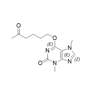 己酮可可碱杂质03,3,7-dimethyl-6-(5-oxohexyloxy)-3,7-dihydro-2H-purin- 2-one