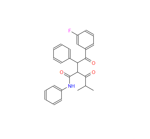 3-氟-α-(2-甲基-1-氧代丙基)-γ-氧代-N,β-二苯基-苯丁酰胺,2-(2-(3-fluorophenyl)-2-oxo-1-phenylethyl)-4-methyl-3-oxo-N-phenylpentanamide