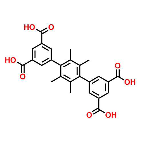 2''，3''，5''，6''-四甲基-[1,1'':4'',1''''-三联苯]-3,3''''，5,5''''-四羧酸,2',3',5',6'-Tetramethyl-[1,1':4',1''-terphenyl]-3,3'',5,5''-tetracarboxylic acid