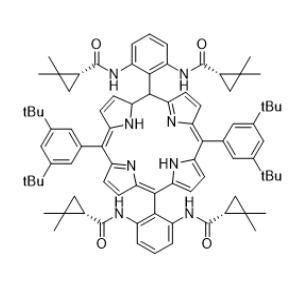 (1S,1'S)-N,N'-(((4Z,6E,9Z,15Z,19E)-5,15-双(3,5-二叔丁基苯基)-1H,20H-卟啉-10,20-二基)双(3-((R)-2,2-二甲基环丙基-1-甲酰胺)-2,1-亚苯基))双(2,2-二甲基环丙基-1-甲酰胺)