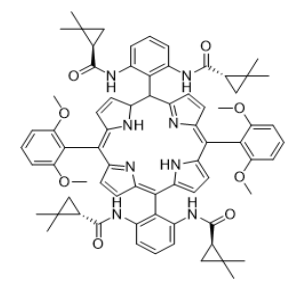 (1S,1'S)-N,N'-(((4Z,6E,9Z,15Z,19E)-5,15-双(2,6-二甲氧基苯基)-1H,20H-卟啉-10,20-二基)双(3-((R)-2,2-二甲基环丙基-1-甲酰胺)-2,1-亚苯基))双(2,2-二甲基环丙基-1-甲酰胺)