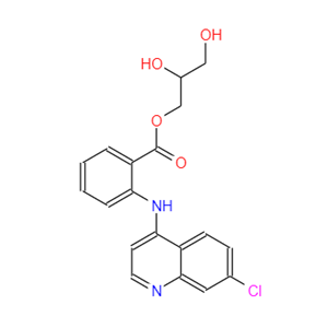 格拉非宁,1-GLYCERYL N-[7-CHLORO-4-QUINOLYL]ANTHRANILATE HYDROCHLORIDE